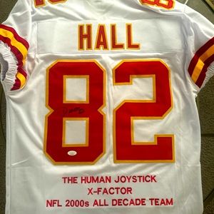 DANTE HALL CERTIFIED AUTOGRAPHED JERSEY